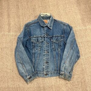 Vintage Levi's Type 3 Denim Jacket Mens Medium Blue 1960s Big E 70505